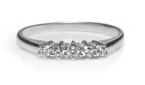 Anello Promesse Donna in Oro bianco 0.50 Ct FT0050 - FT0050